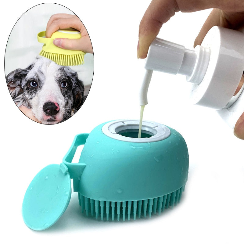 Soft Safety Silicone Bath Brush For Pet